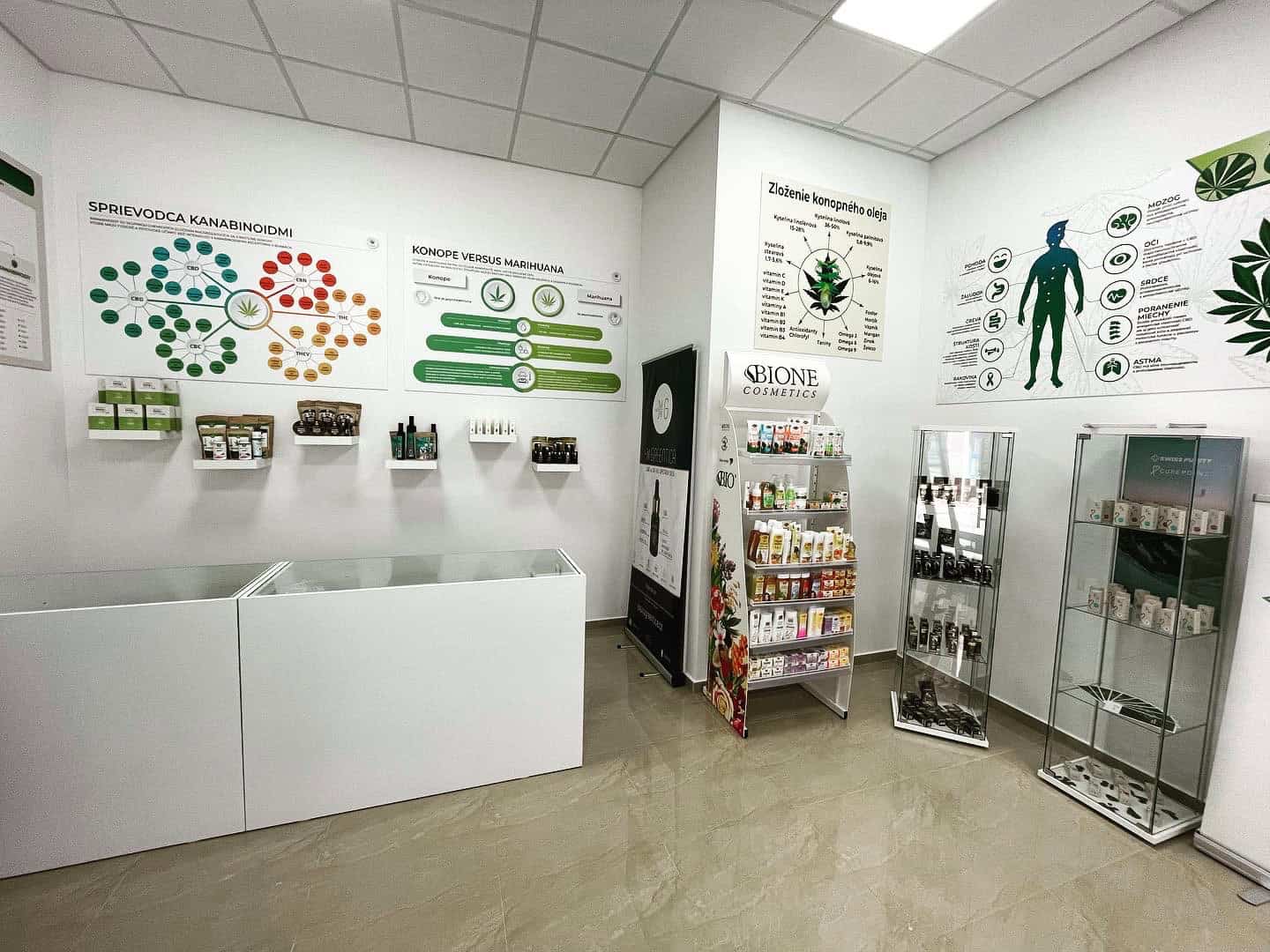 Kamenný CBD obchod v Piešťanoch