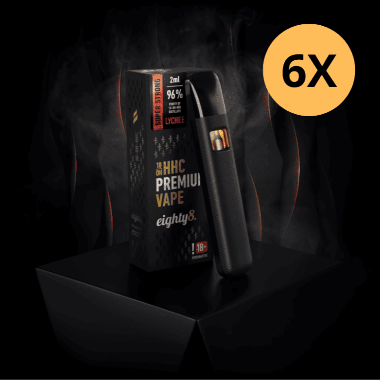 Výhodný set 6x 10-OH-HHC vapovacie pero eighty8, 2ml