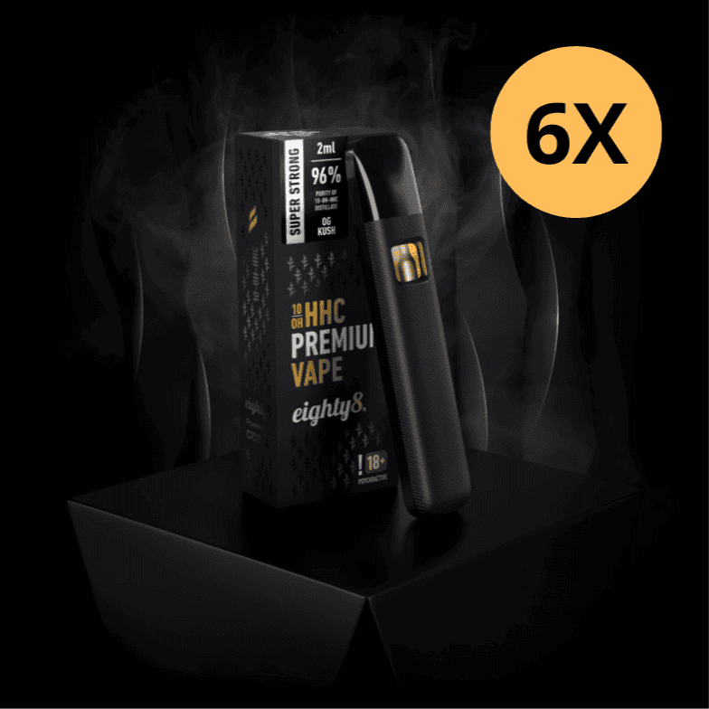 Výhodný set 6x 10-OH-HHC vape pen eighty8, 0,5ml