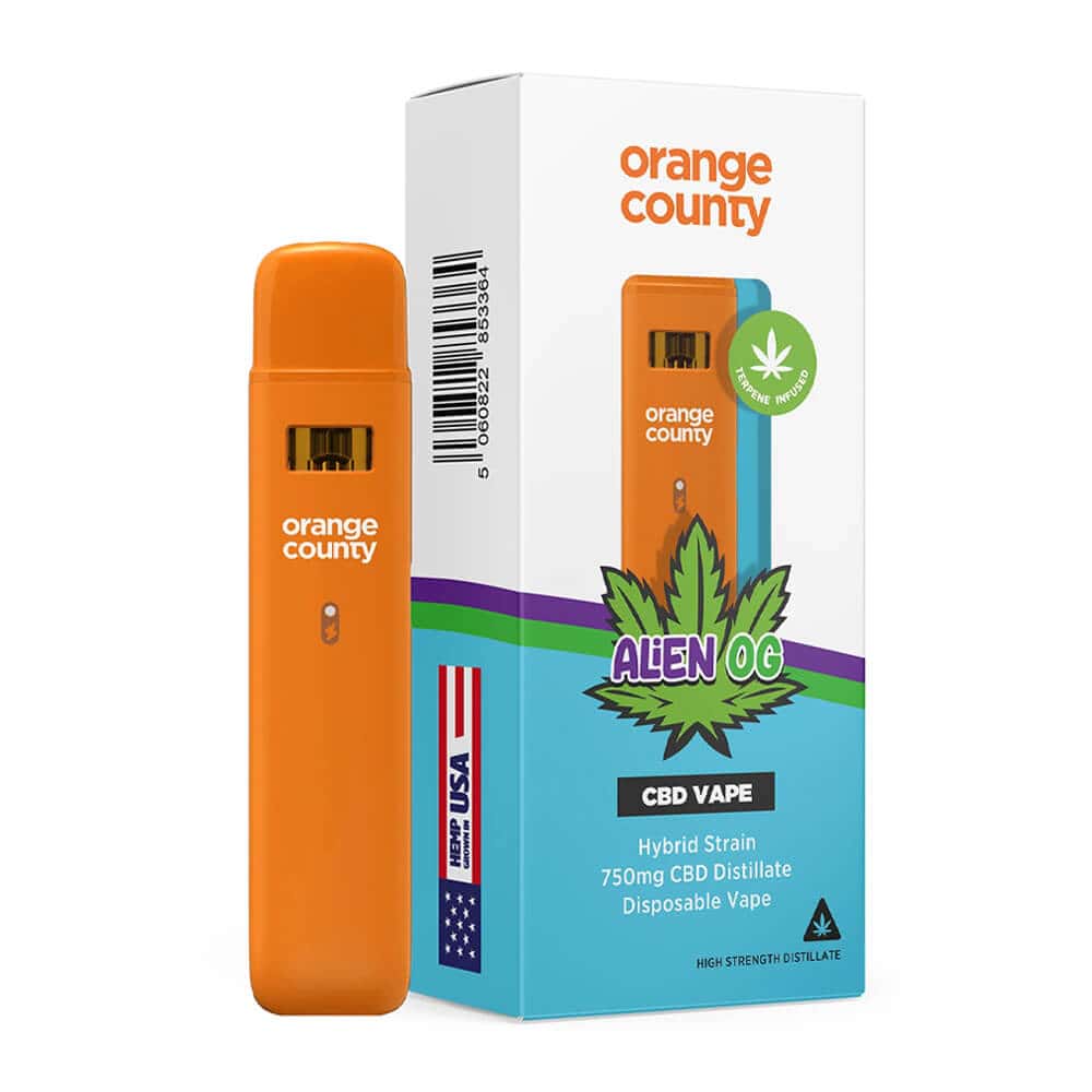 Alien OG CALI CBD vape pen Orange County 1ml HYBRID