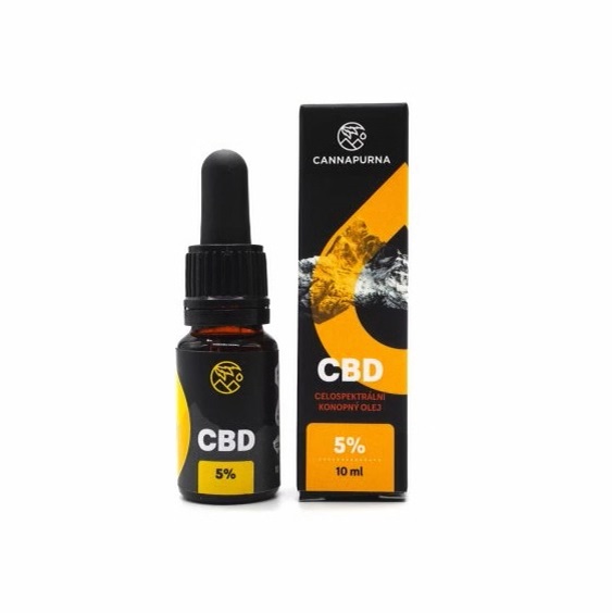 Cannapurna CBD kvapky 5% INDOOR Plné spektrum 10ml