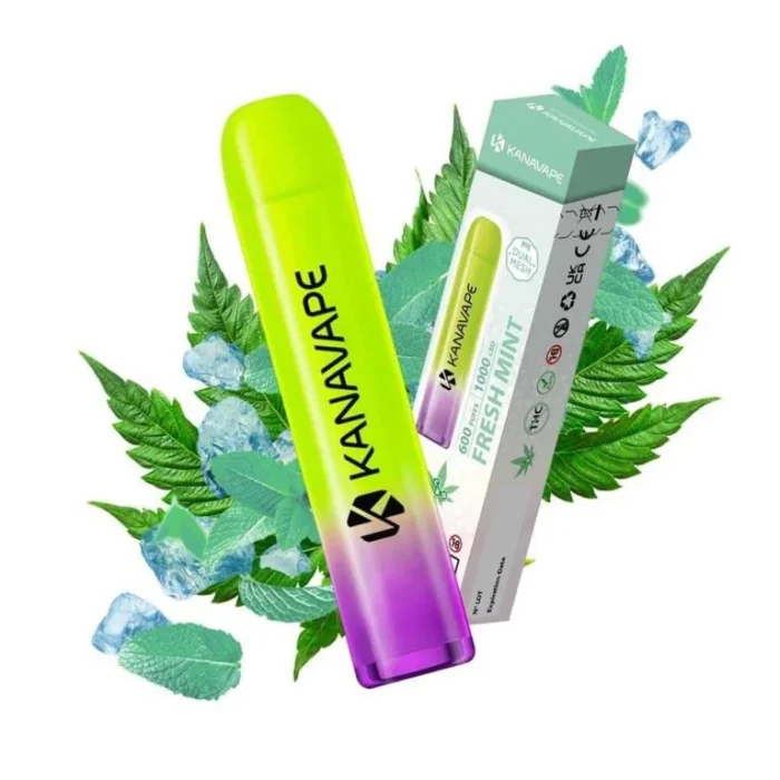 Fresh Mint CBD vape KanaVape 600 ťahov 2ml