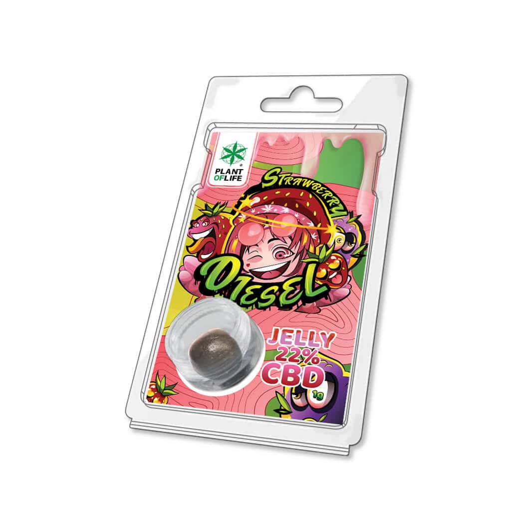 Konopná živica CBD Jelly Strawberry Diesel, Plant of Life 1g