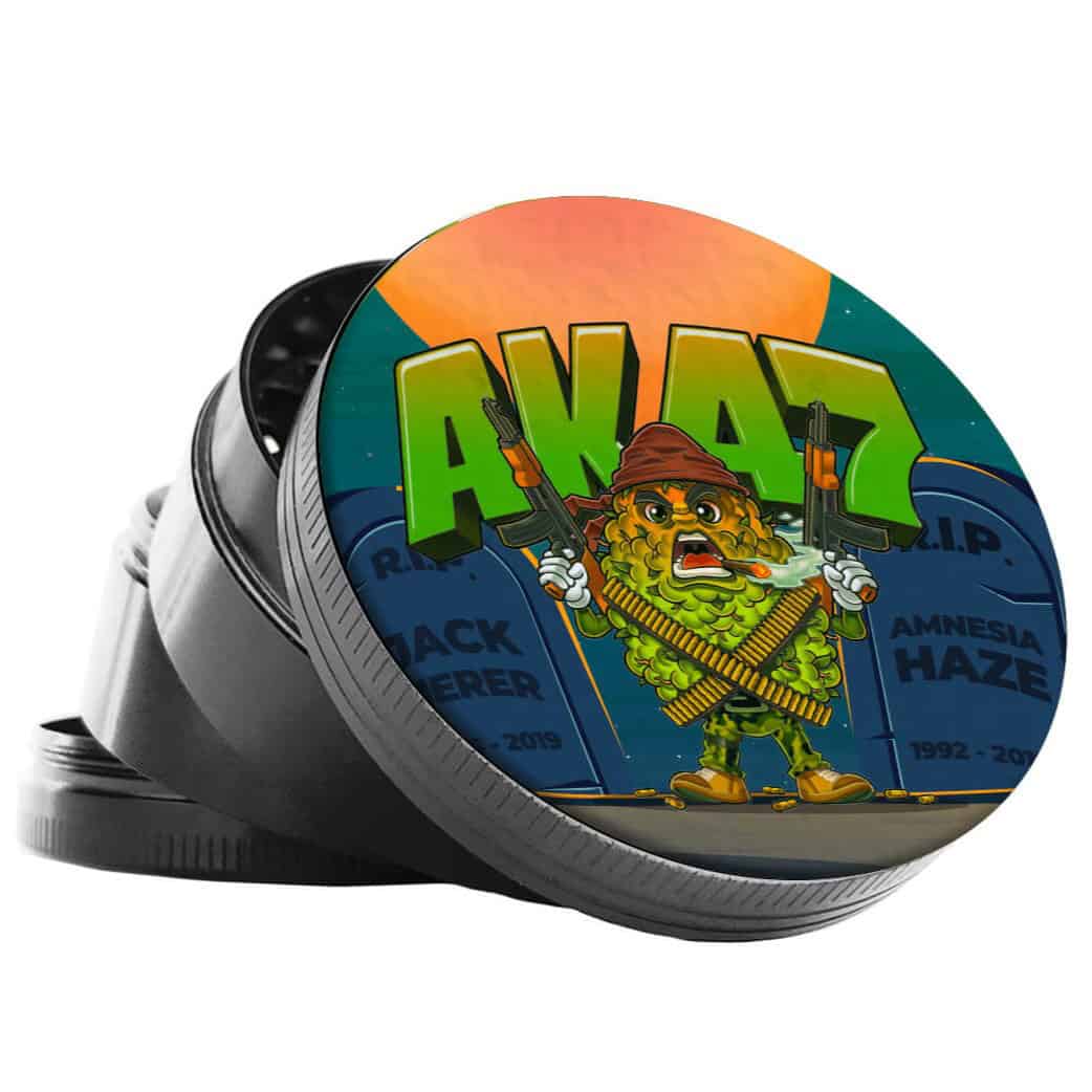 Kovová drvička AK-47 4-dielna Best Buds