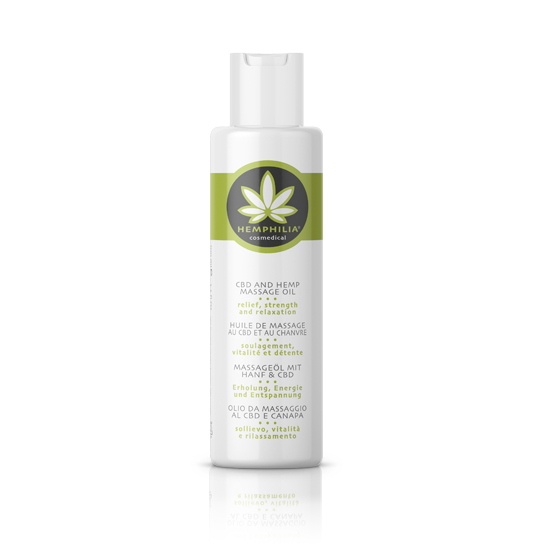 Masážny olej s CBD Hemphilia 100ml