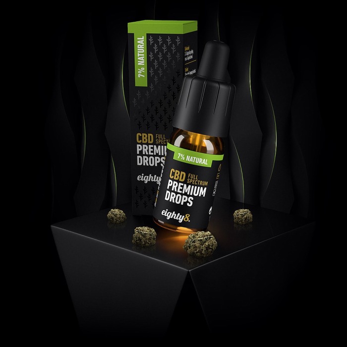 Natural CBD kvapky eighty8 10ml