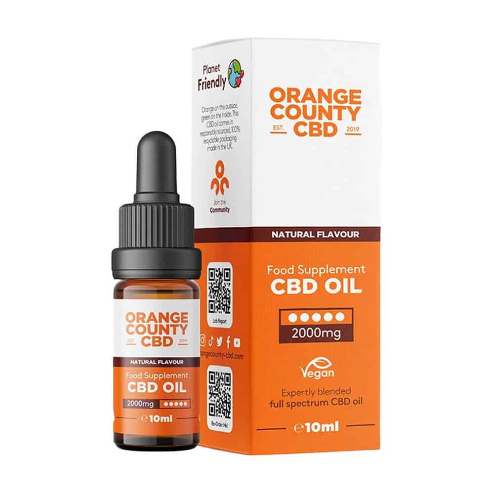 Orange County CBD kvapky 20% Full Spectrum 10ml