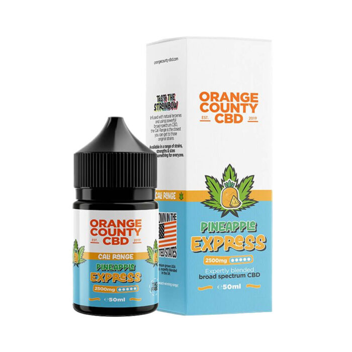 Orange County CBD liquid Pineapple Express Sativa CALI