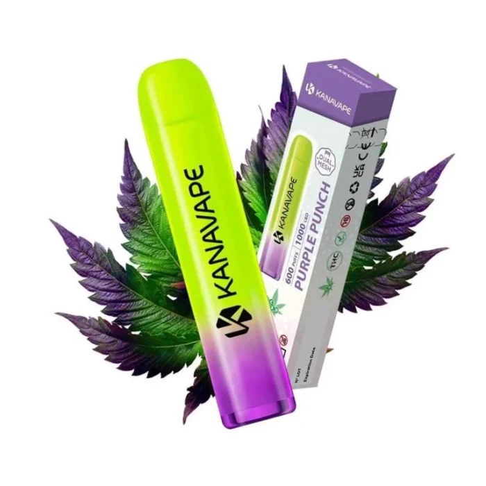 Purple Punch CBD vape KanaVape 600 ťahov 2ml