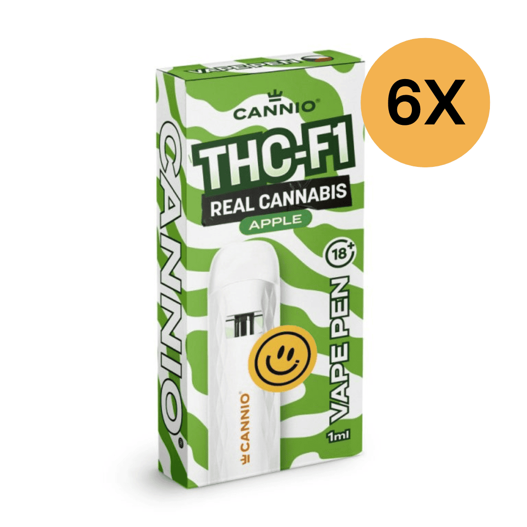 Výhodné balenie 6x THC-F1 vape pen CANNIO 1ml
