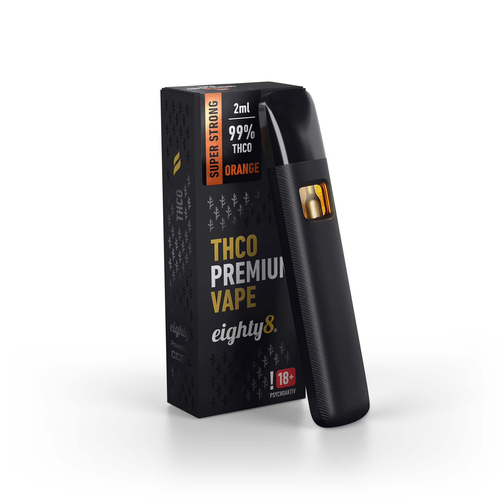 Orange THCO vape pen eighty8 99% 2ml