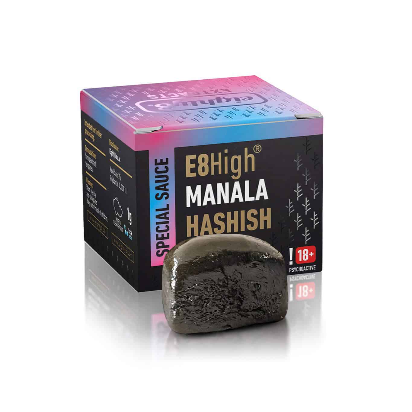 E8High hashish Manala Eighty8 1g