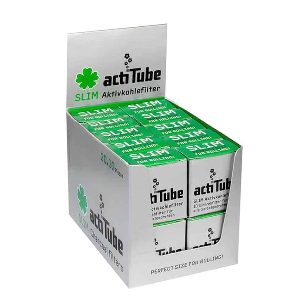 actiTube SLIM filtre s aktívnym uhlím, 7mm 10ks