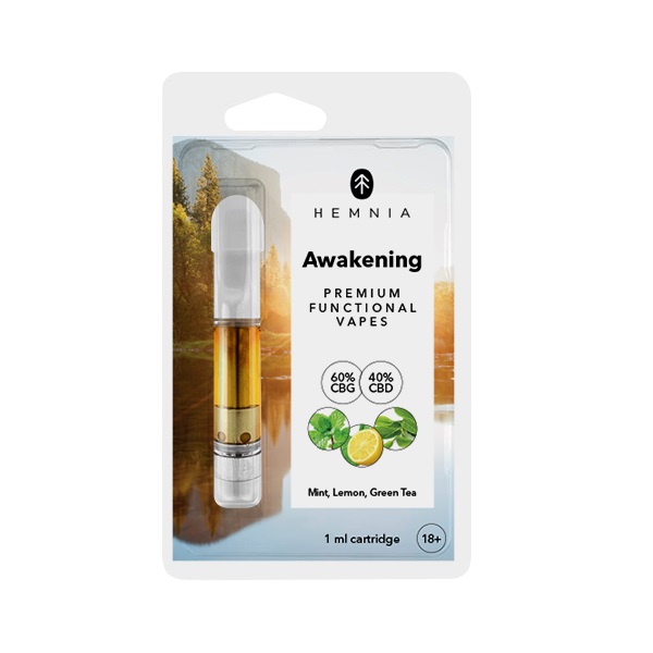 Awakening cartridge HEMNIA 60% CBG + 40% CBD 1ml