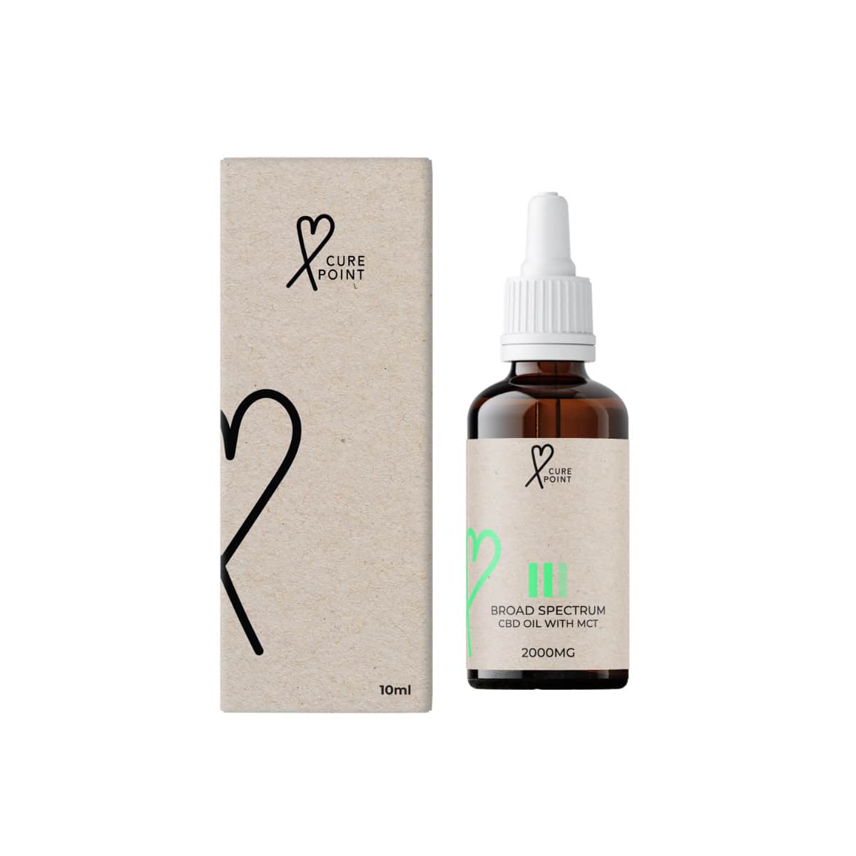 Cure Point CBD kvapky 20% Široké spektrum 10ml
