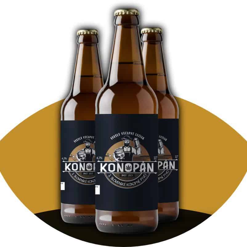 KONOPÁN 11° svetlé konopné pivo 0,33l