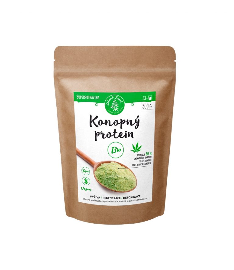 Zelená Země konopný proteín