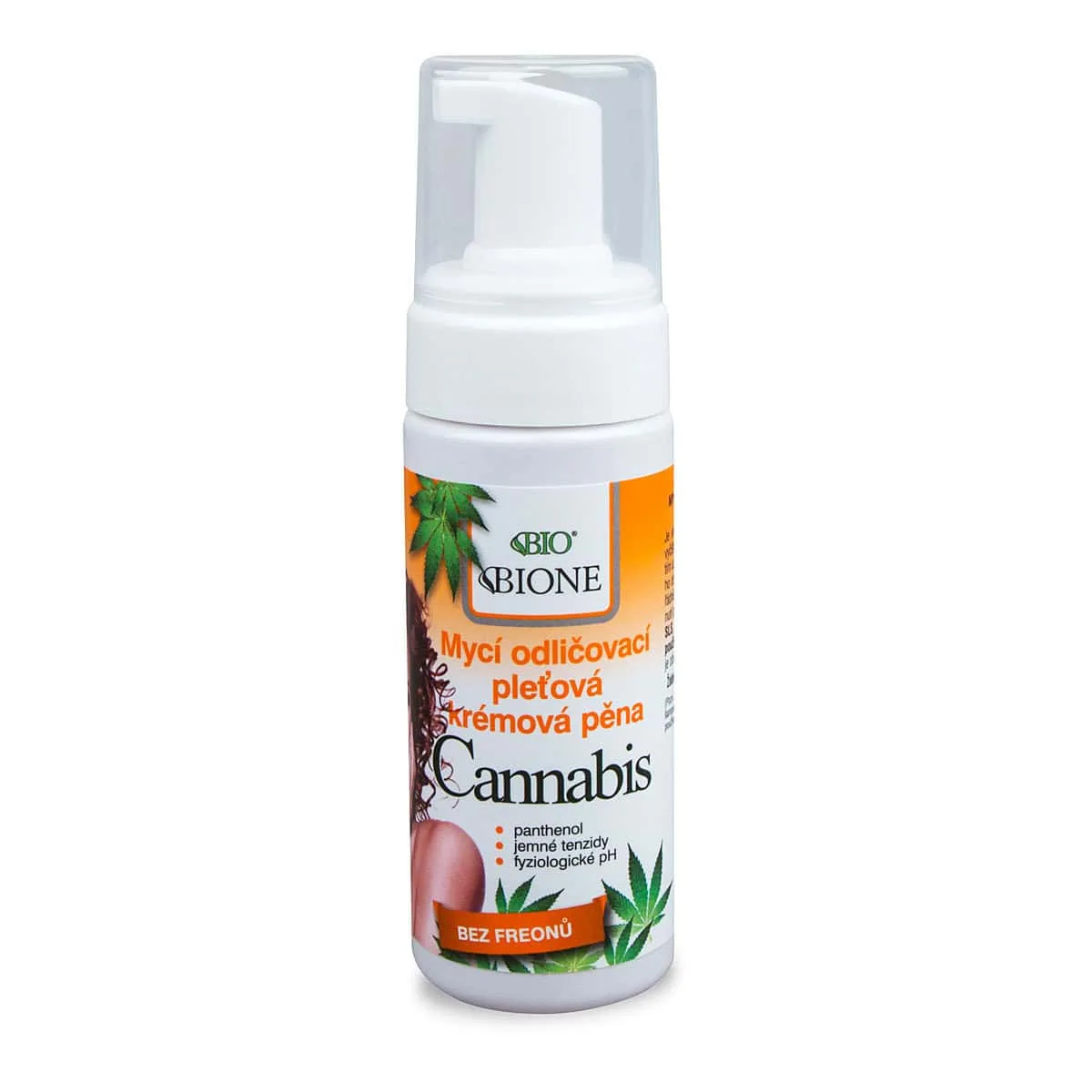 Odličovacia pleťová pena z konope Bione, 150ml