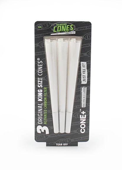 Dutinky na jointy CONES King Size + filter CTIP 3ks