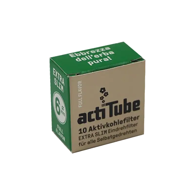 actiTube EXTRA SLIM filtre s aktívnym uhlím, 6mm 10ks