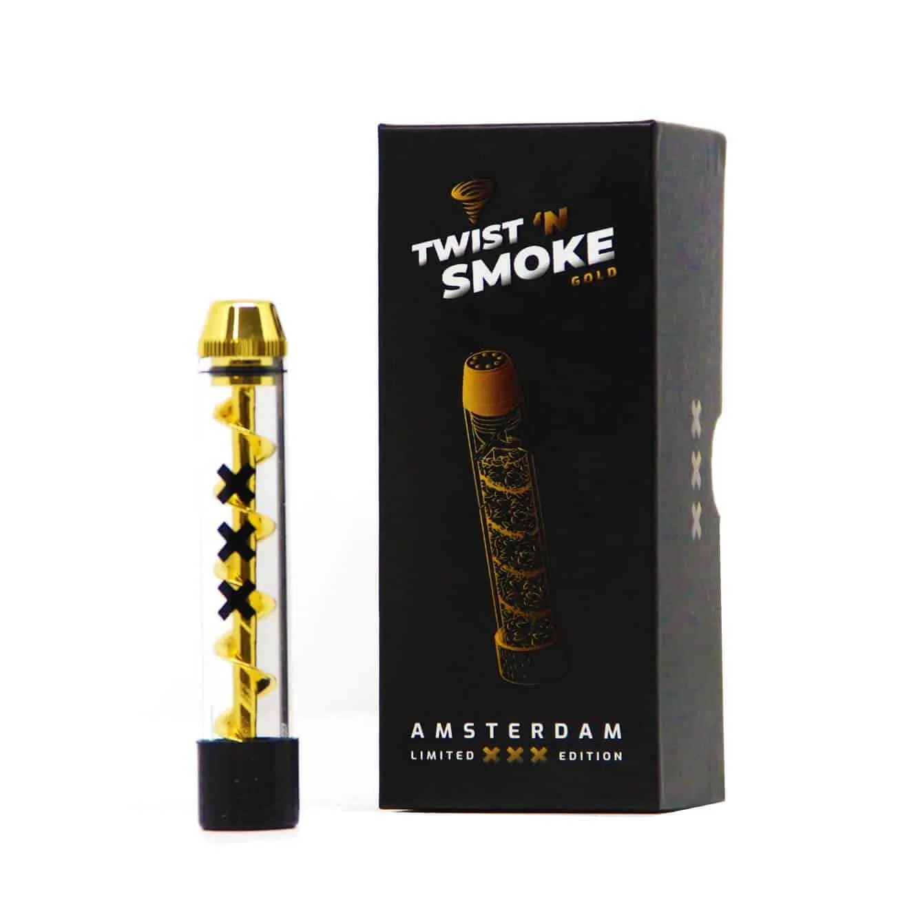 TWIST n SMOKE sklenený blunt na trávu GOLD