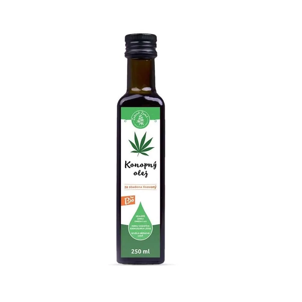 Zelená Země konopný olej 250 ml