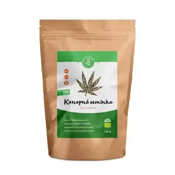 Zelená Země konopné semienka nelúpané