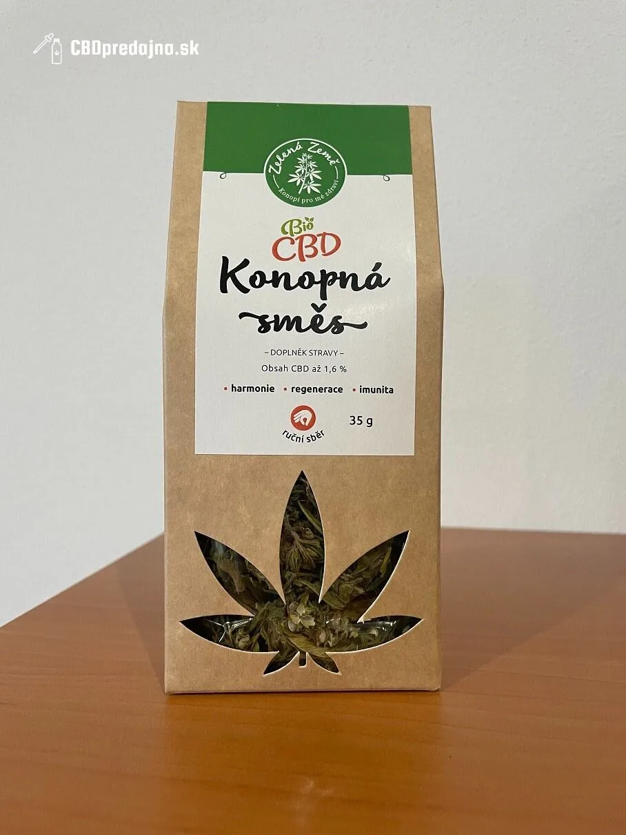 Zelená Země CBD čaj SYPANÝ 1,6% 35g