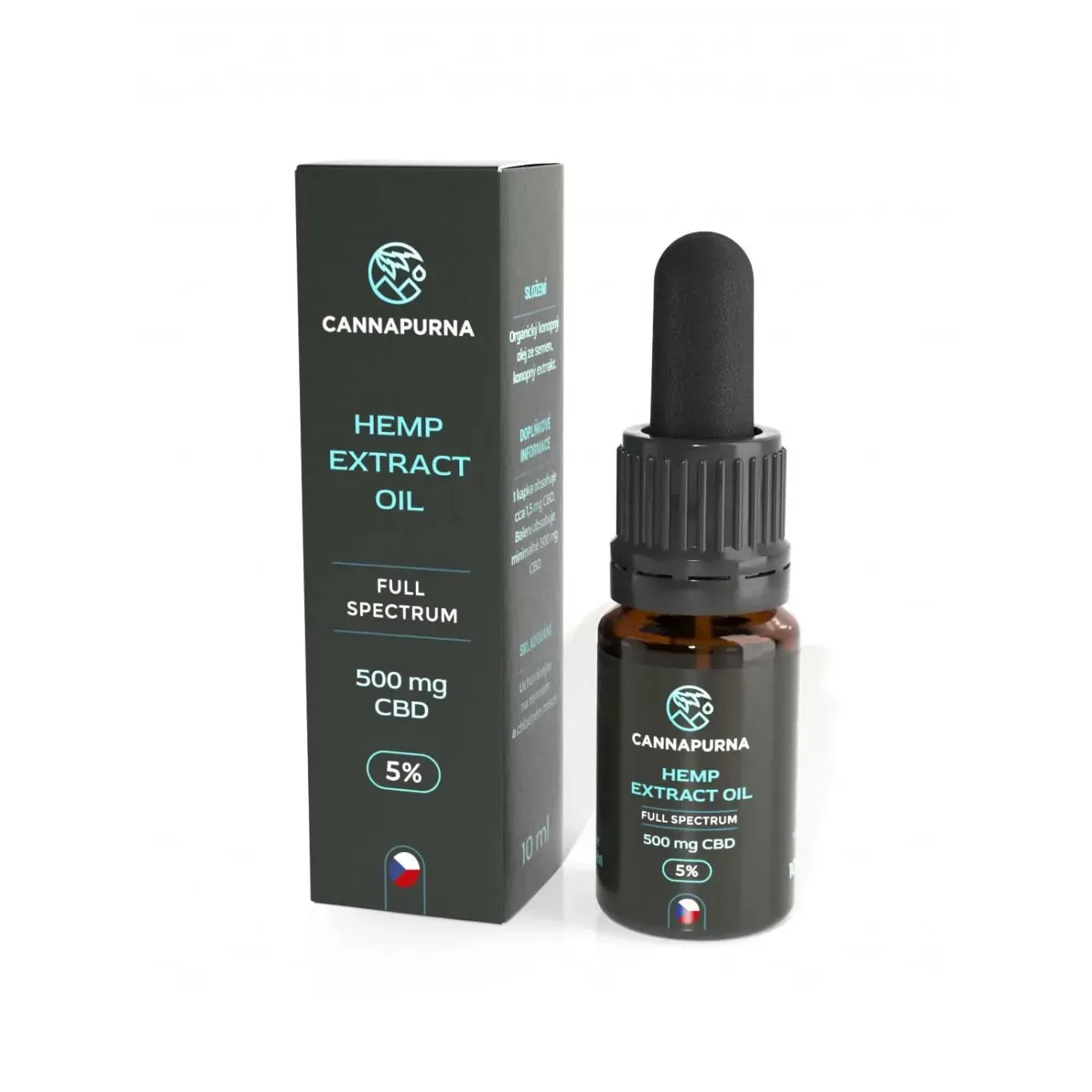 Cannapurna CBD olej INDOOR Plné spektrum 10ml