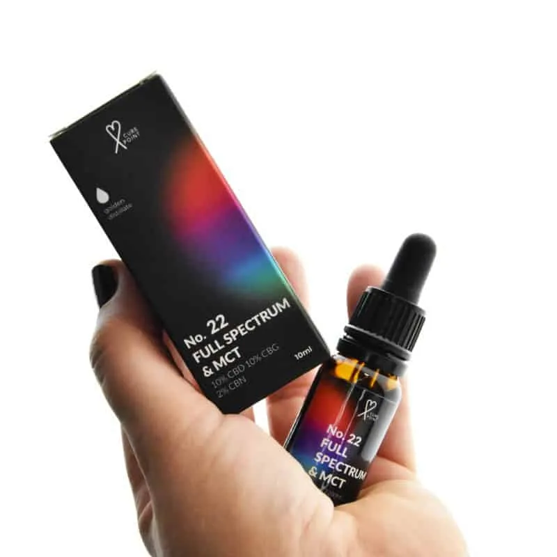 CurePoint CBD CBG CBN 22% Zlatý destilát 10ml