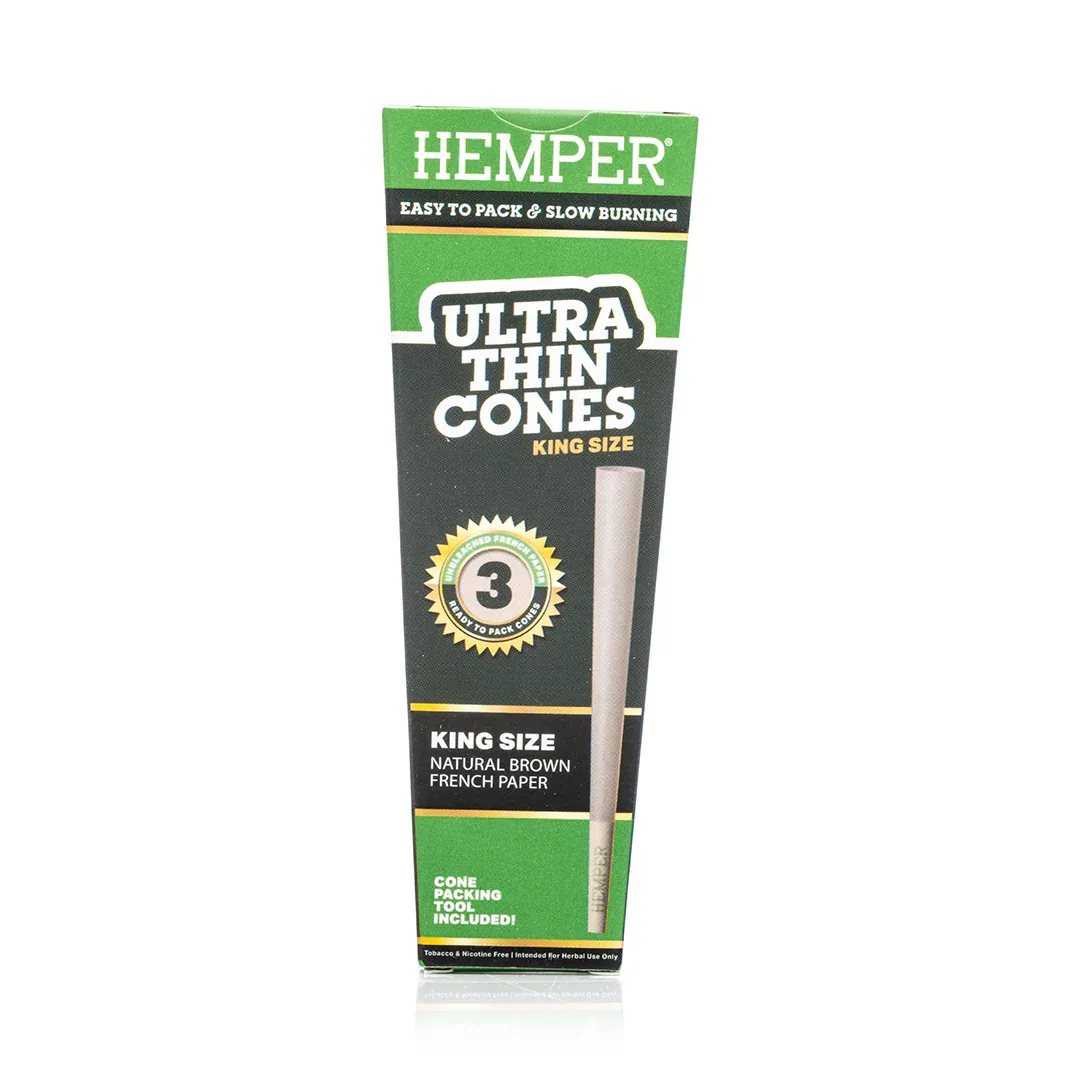 Super tenké papierové dutinky HEMPER (King Size) 3ks