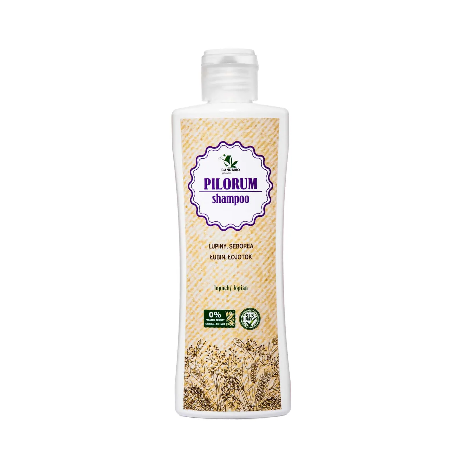 Pilorum šampón CANNABIO 200ml - lupiny, seborea