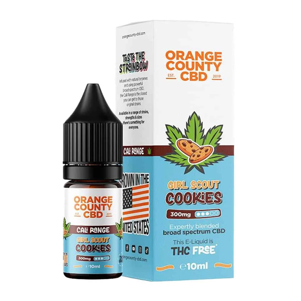 Orange County CBD liquid Girl Scout Cookies Hybrid CALI