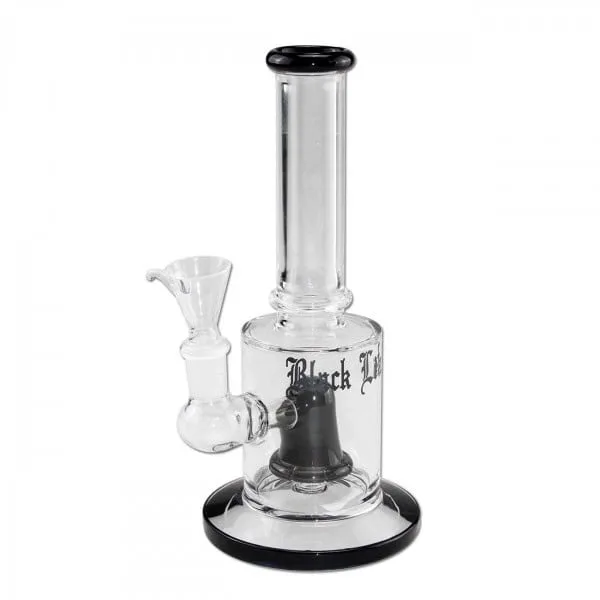 Sklenené bongo Black Leaf sprchový perkolátor 21cm