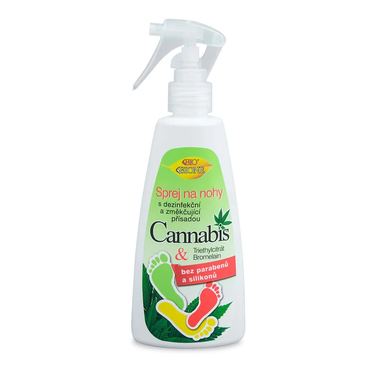 Sprej na nohy z konope Bione, Panthenol, 260ml